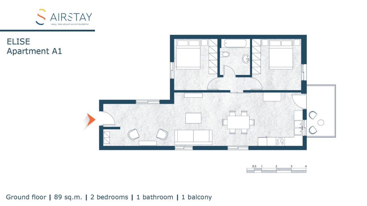 Elise Apartment Airport By Airstay Spáta Zewnętrze zdjęcie